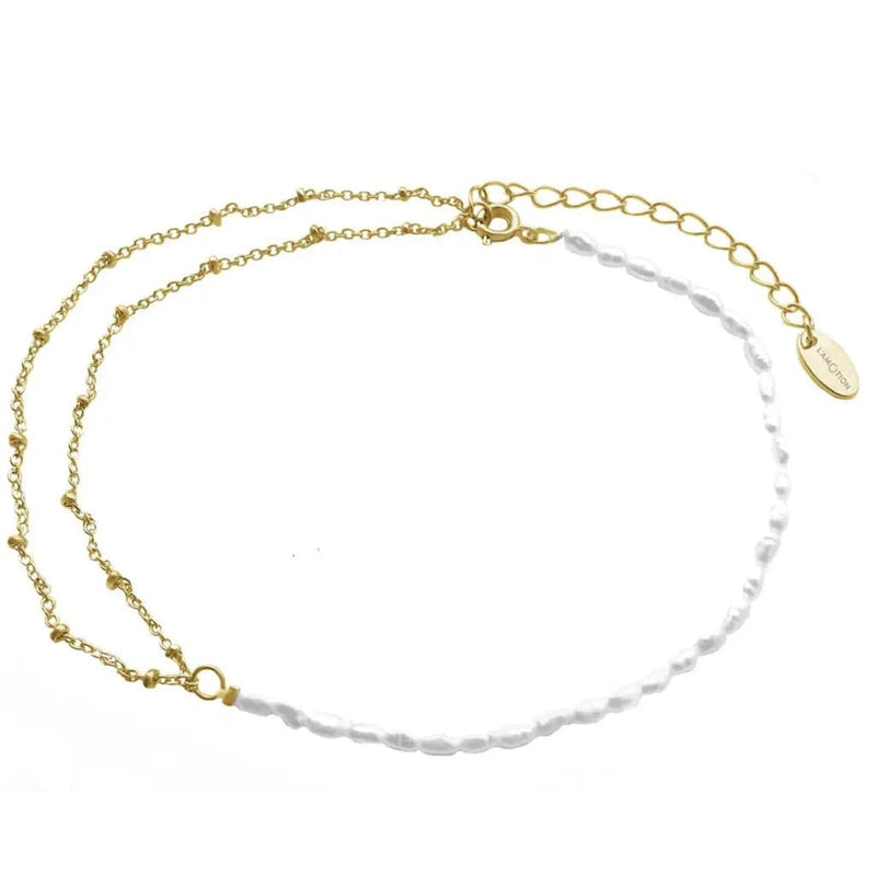 Myra Freshwater Pearl Anklet - Arm- U. Fußketten | L’amotion