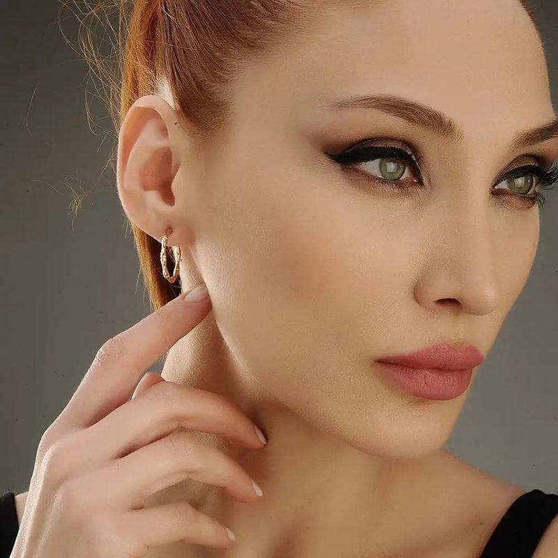 Ombr Earring Rosegold - Ohrringe | L’amotion