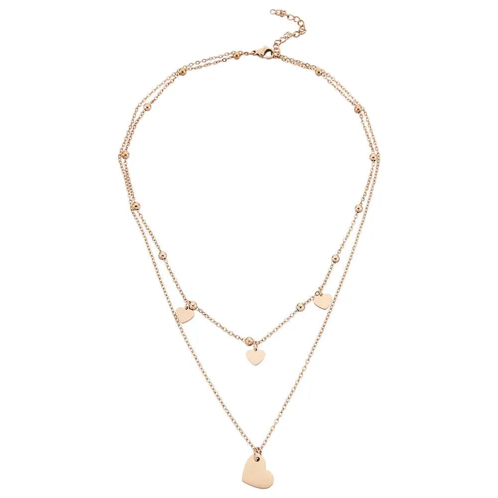 Rayed Necklace Rosegold - Halsketten | L’amotion