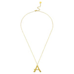 Ropi Letter-a Necklace Gold - Halsketten | L’amotion