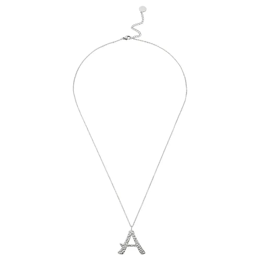 Ropi Letter-a Necklace Silver - Halsketten | L’amotion