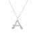 Ropi Letter-a Necklace Silver - Halsketten | L’amotion