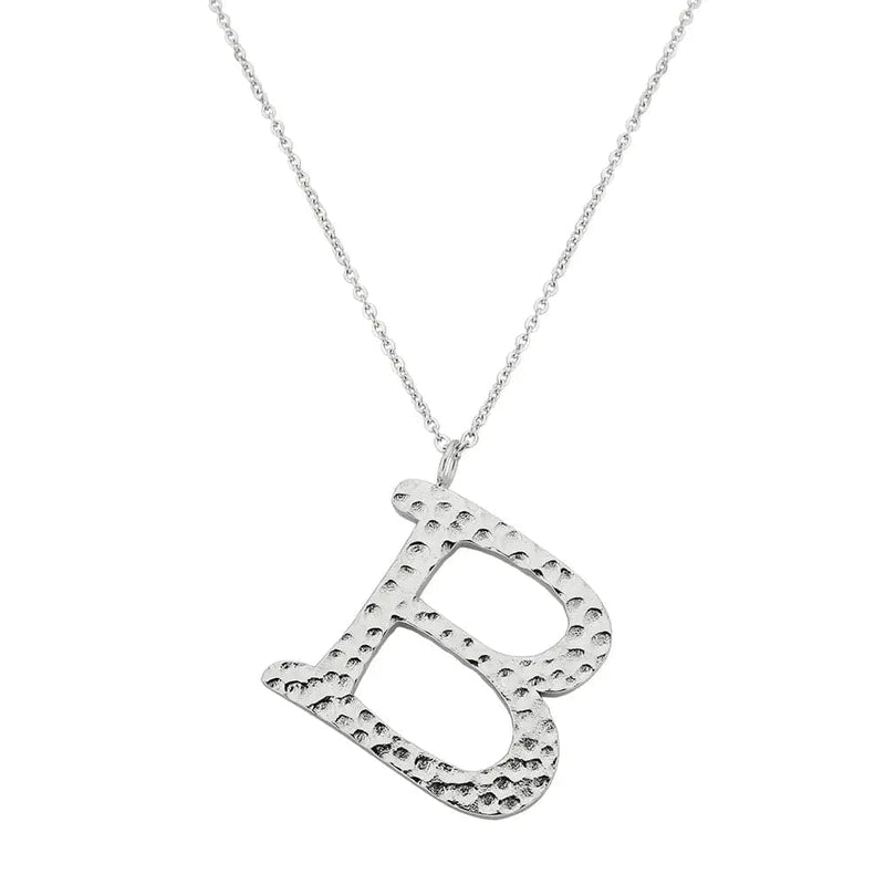 Ropi Letter-b Necklace Silver - Halsketten | L’amotion