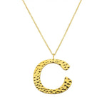 Ropi Letter-c Necklace Gold - Halsketten | L’amotion