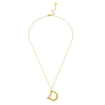 Ropi Letter-d Necklace Gold - Halsketten | L’amotion