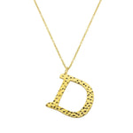 Ropi Letter-d Necklace Gold - Halsketten | L’amotion