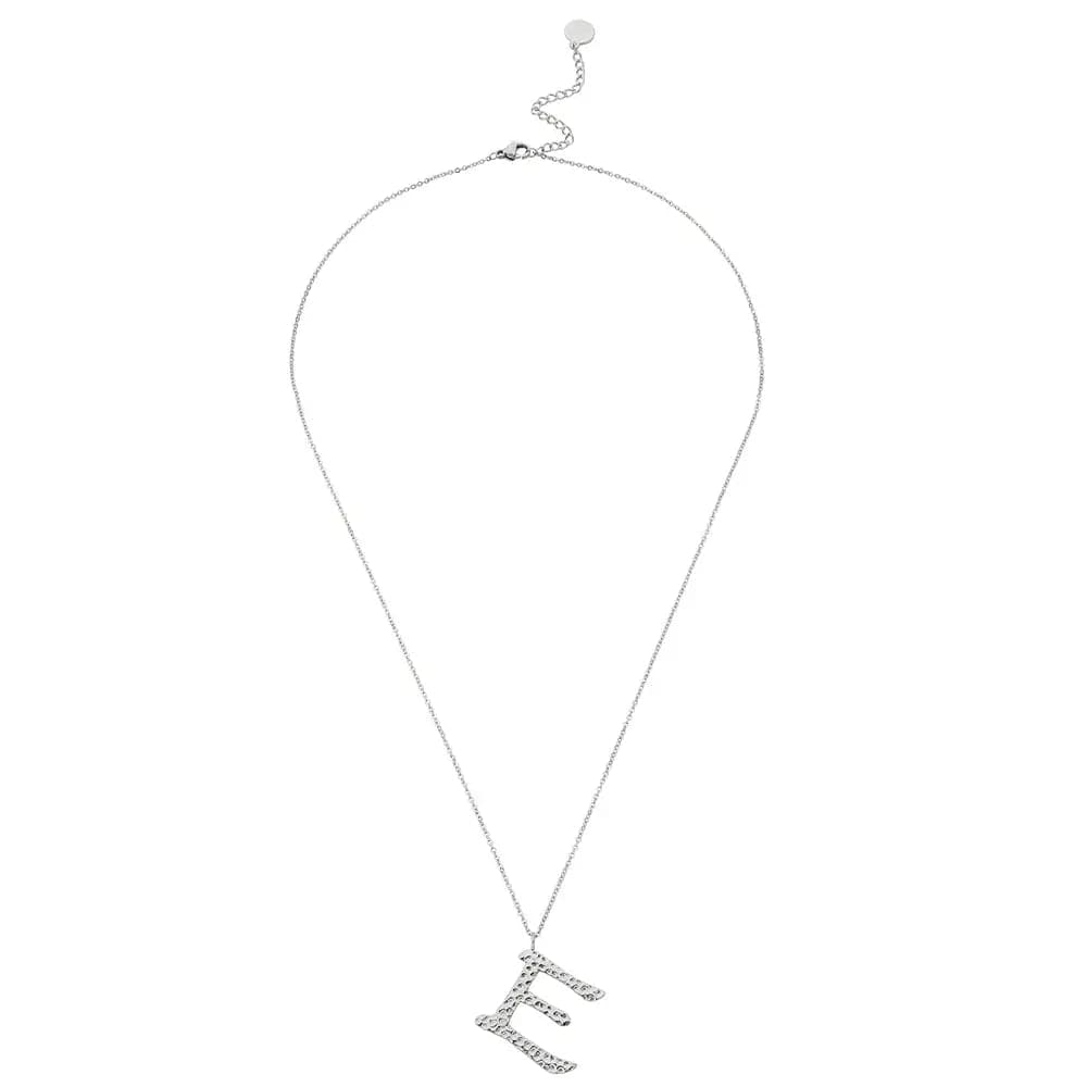 Ropi Letter-e Necklace Silver - Halsketten | L’amotion