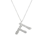 Ropi Letter-f Necklace Silver - Halsketten | L’amotion