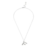 Ropi Letter-f Necklace Silver - Halsketten | L’amotion