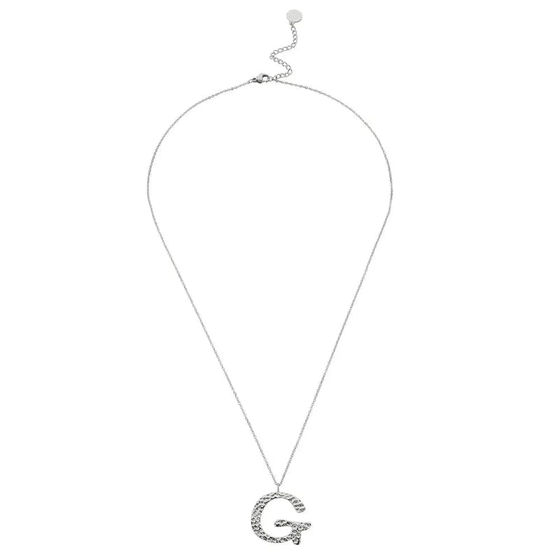 Ropi Letter-g Necklace Silver - Halsketten | L’amotion