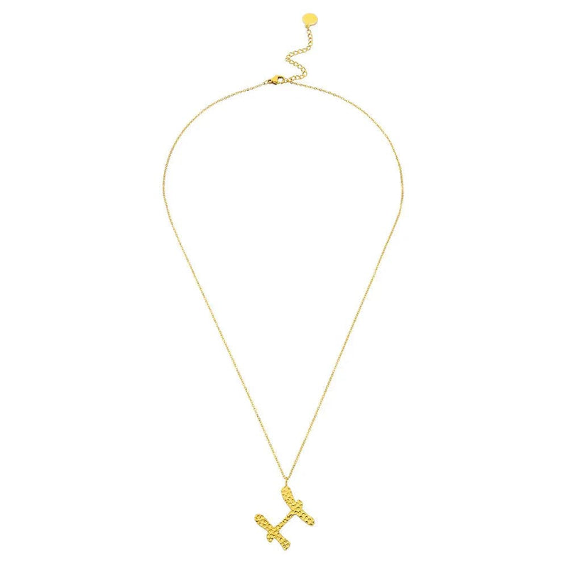 Ropi Letter-h Necklace Gold - Halsketten | L’amotion