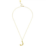 Ropi Letter-j Necklace Gold - Halsketten | L’amotion