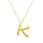 Ropi Letter-k Necklace Gold - Halsketten | L’amotion
