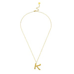 Ropi Letter-k Necklace Gold - Halsketten | L’amotion