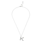 Ropi Letter-k Necklace Silver - Halsketten | L’amotion