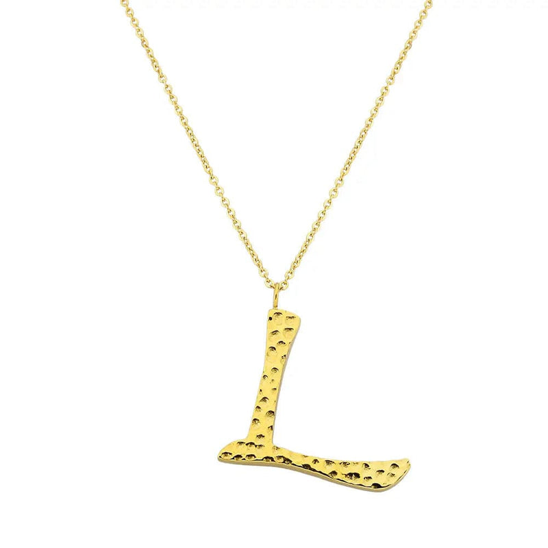 Ropi Letter-l Necklace Gold - Halsketten | L’amotion