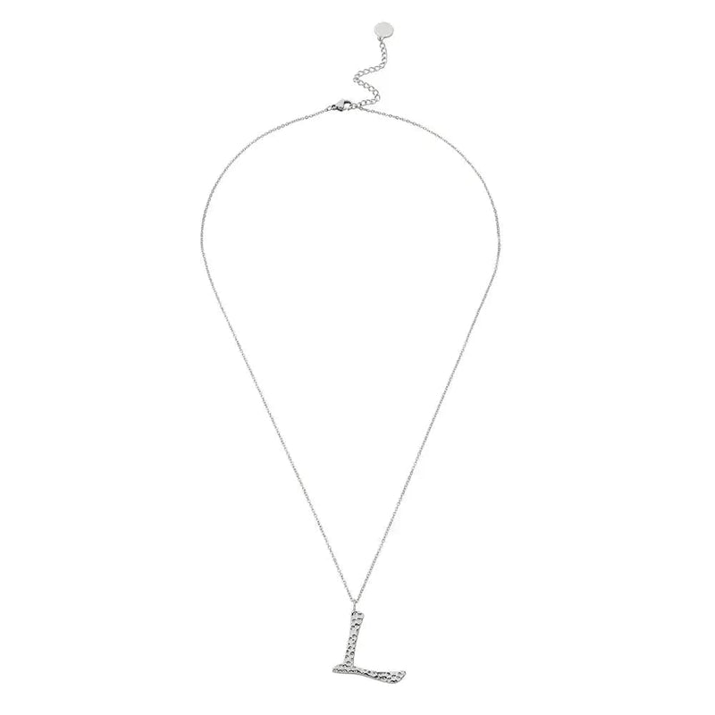 Ropi Letter-l Necklace Silver - Halsketten | L’amotion