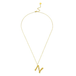 Ropi Letter-n Necklace Gold - Halsketten | L’amotion