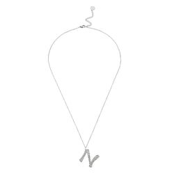 Ropi Letter-n Necklace Silver - Halsketten | L’amotion