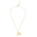 Ropi Letter-p Necklace Gold - Halsketten | L’amotion