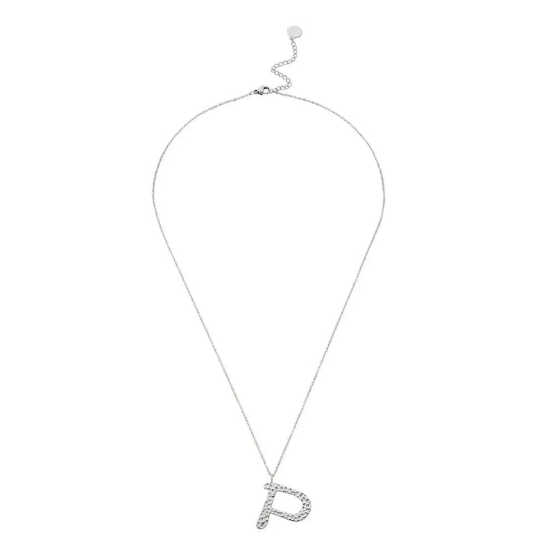Ropi Letter-p Necklace Silver - Halsketten | L’amotion