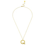 Ropi Letter-q Necklace Gold - Halsketten | L’amotion