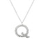 Ropi Letter-q Necklace Silver - Halsketten | L’amotion