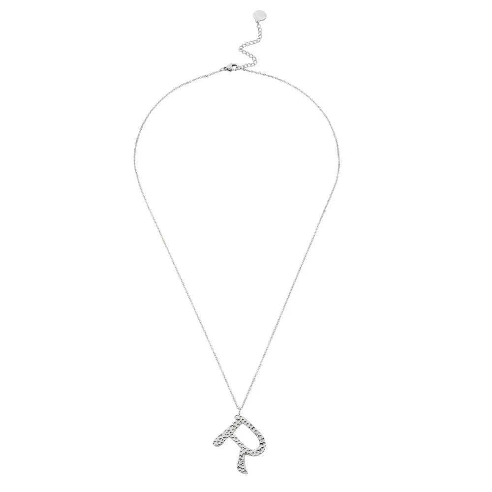 Ropi Letter-r Necklace Silver - Halsketten | L’amotion
