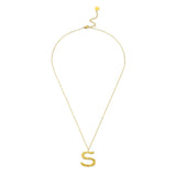 Ropi Letter-s Necklace Gold - Halsketten | L’amotion