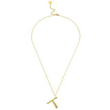 Ropi Letter-t Necklace Gold - Halsketten | L’amotion
