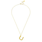 Ropi Letter-u Necklace Gold - Halsketten | L’amotion
