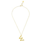 Ropi Letter-w Necklace Gold - Halsketten | L’amotion