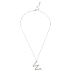 Ropi Letter-w Necklace Silver - Halsketten | L’amotion