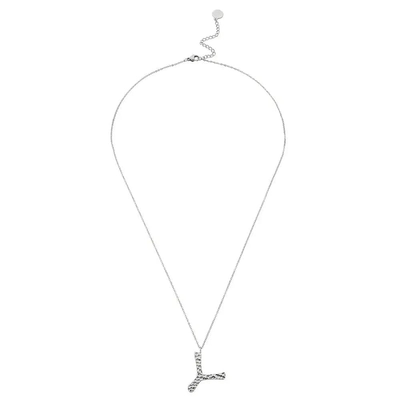 Ropi Letter-y Necklace Silver - Halsketten | L’amotion