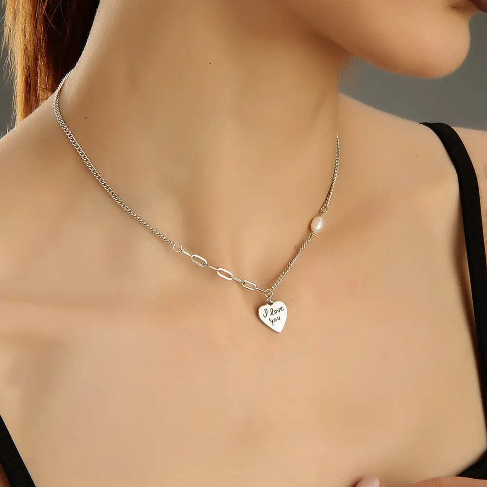 Roquen Necklace Silver - Halsketten | L’amotion