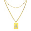 Sero Letter-a Necklace Gold - Necklace | L’amotion