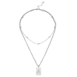 Sero Letter-a Necklace Silver - Halsketten | L’amotion