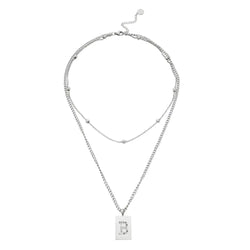 Sero Letter-b Necklace Silver - Halsketten | L’amotion