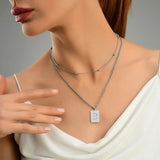 Sero Letter-b Necklace Silver - Halsketten | L’amotion