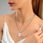 Sero Letter-c Necklace Silver - Halsketten | L’amotion