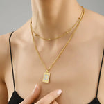 Sero Letter-d Necklace Gold - Necklace | L’amotion
