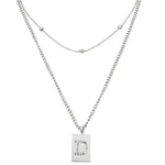 Sero Letter-d Necklace Silver - Halsketten | L’amotion