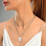 Sero Letter-d Necklace Silver - Halsketten | L’amotion