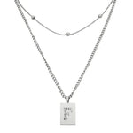 Sero Letter-f Necklace Silver - Halsketten | L’amotion