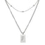 Sero Letter-f Necklace Silver - Halsketten | L’amotion