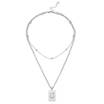 Sero Letter-g Necklace Silver - Halsketten | L’amotion