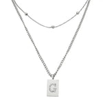 Sero Letter-g Necklace Silver - Halsketten | L’amotion