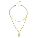 Sero Letter-h Necklace Gold - Necklace | L’amotion