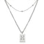 Sero Letter-h Necklace Silver - Halsketten | L’amotion