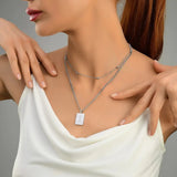 Sero Letter-i Necklace Silver - Halsketten | L’amotion